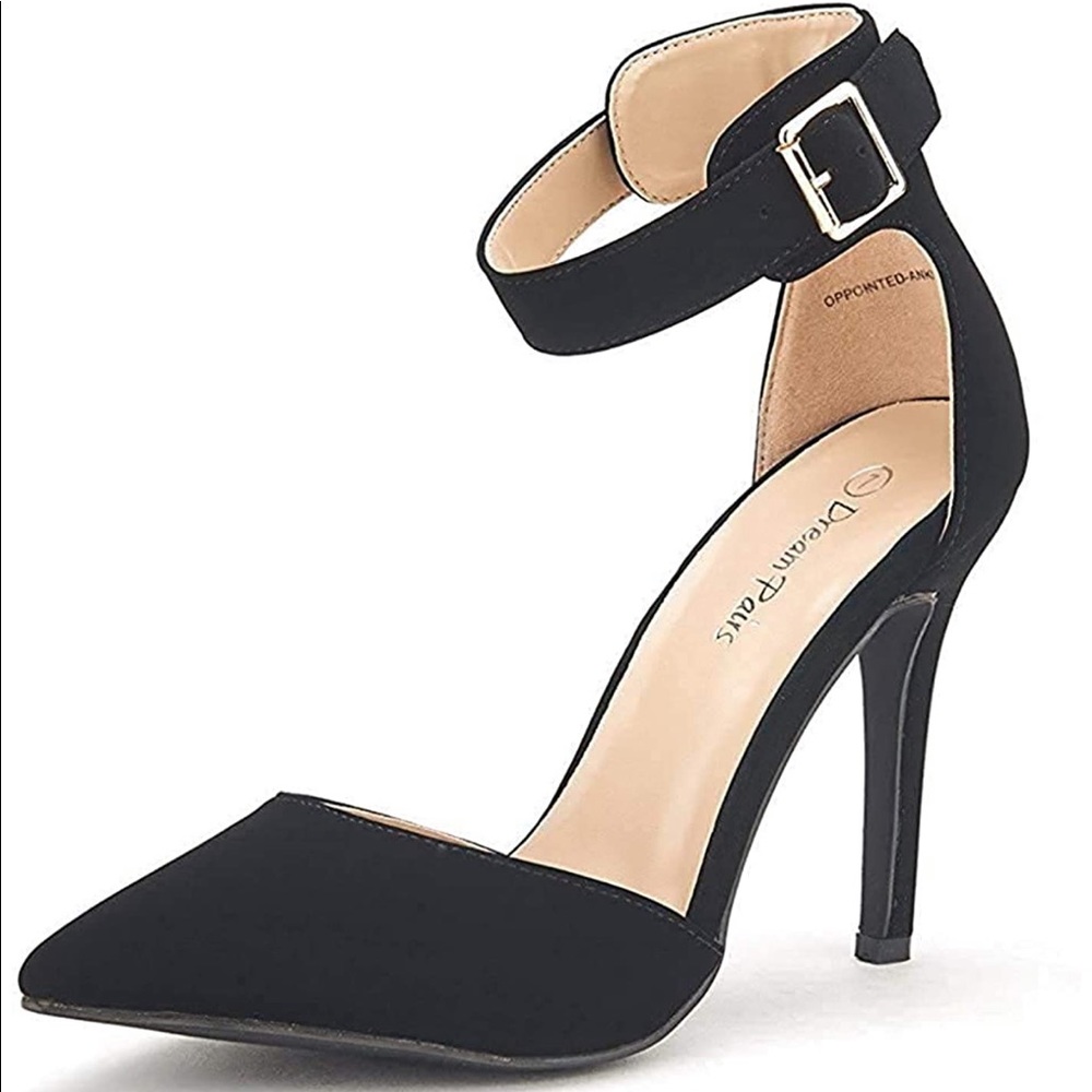 Oppointed-ankle heels
